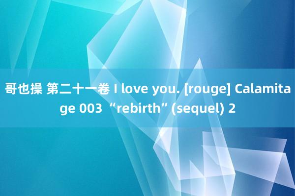 哥也操 第二十一卷 I love you. [rouge] Calamitage 003 “rebirth”(sequel) 2