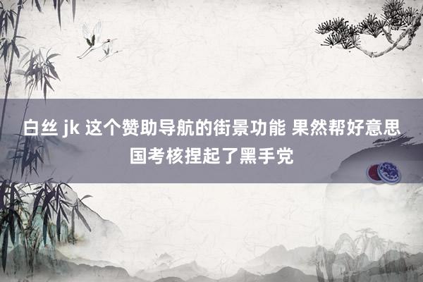 白丝 jk 这个赞助导航的街景功能 果然帮好意思国考核捏起了黑手党